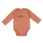 Uzun Kollu Ayarlanabilir Çıtçıtlı Zıbın Pembe Organik Pamuk Planet Gusto - Little Gusto - Bebek Zıbın ve Body