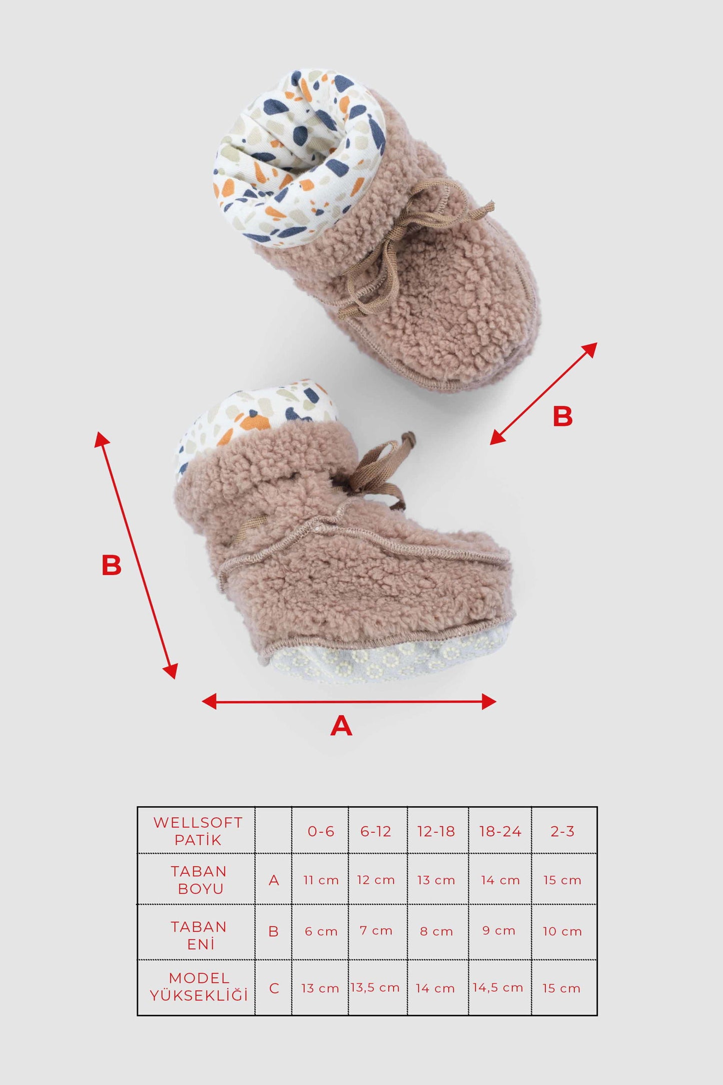 Wellsoft Bebek Patiği Kahve - Little Gusto - 