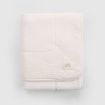 Wellsoftlu Kapitone Ekru Bebek Battaniyesi 80x100 cm - Little Gusto