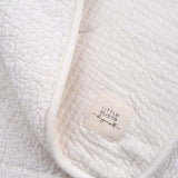 Wellsoftlu Kapitone Ekru Bebek Battaniyesi 80x100 cm - Little Gusto