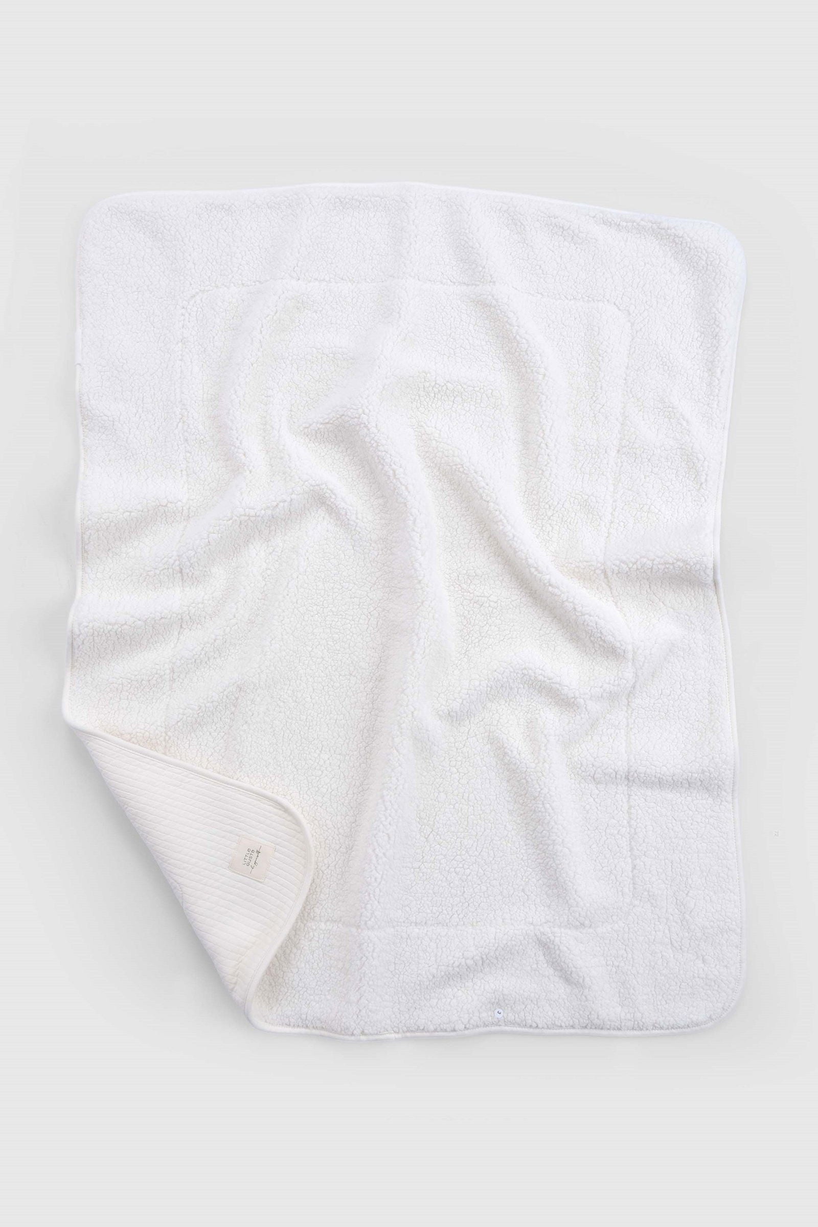 Wellsoftlu Kapitone Ekru Bebek Battaniyesi 80x100 cm - Little Gusto