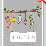 Yılbaşı Hediye Kartı Şömine Önü - Little Gusto - Hediye Kartı