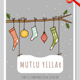 Yılbaşı Hediye Kartı Şömine Önü - Little Gusto - Hediye Kartı