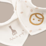 Sophie la girafe 2'li Sıvı Geçirmez Fular Önlük Seti