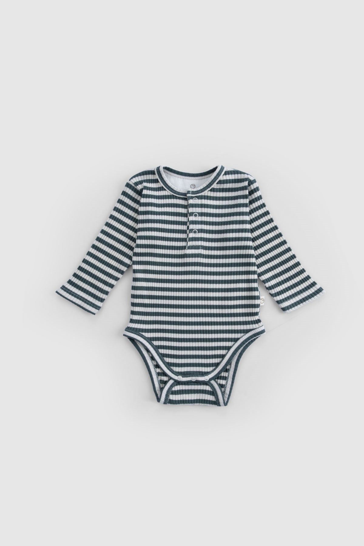 Ayarlanabilir Çıtçıtlı Modal Bebek Body Uzun Kollu Yeşil Zıbın