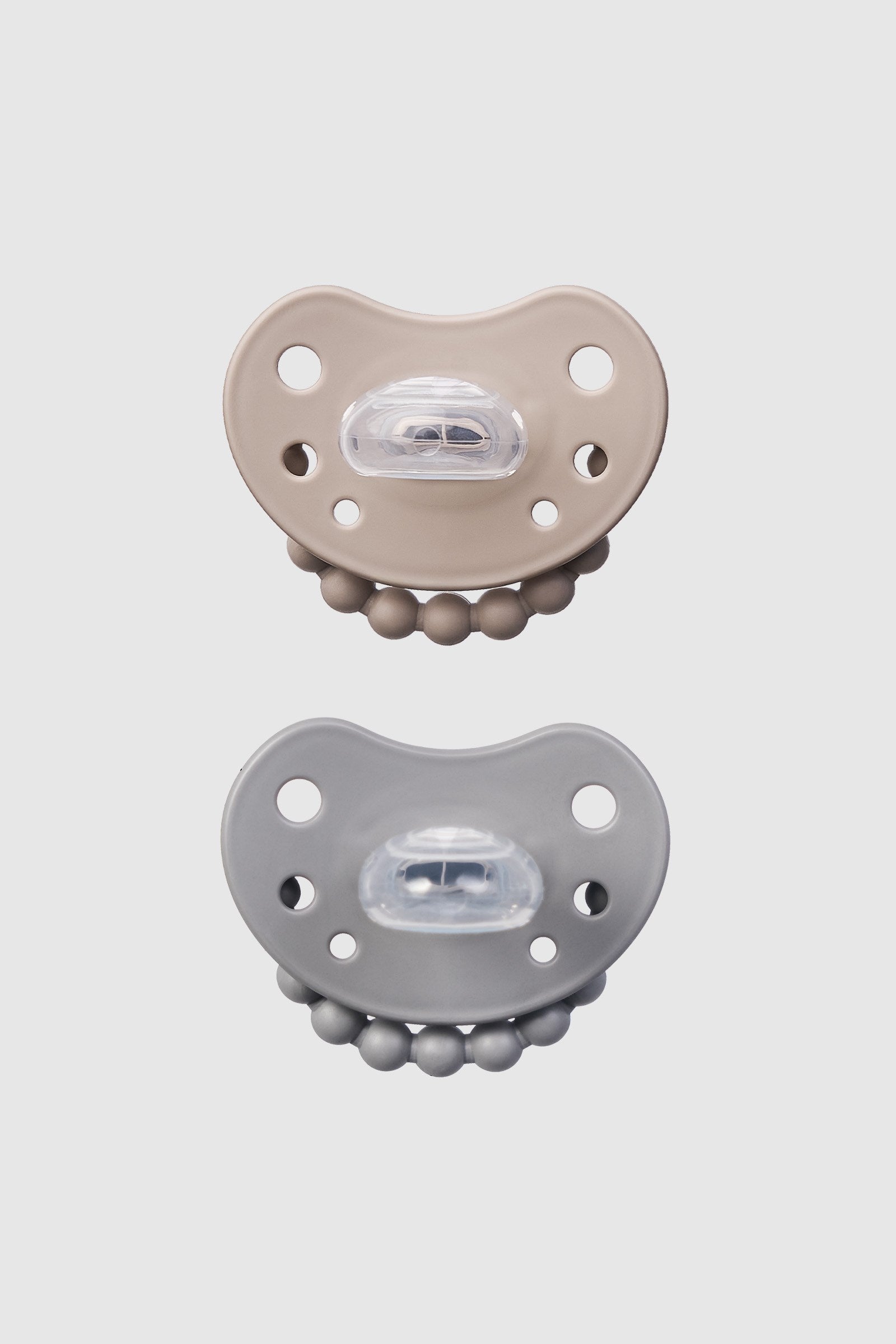 LUU Kids Positioning Ortodontik Medikal Silikon Emzik 2'li Set –  Sand Storm & Lovely Gray