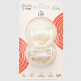 LUU Kids Positioning Ortodontik Medikal Silikon Emzik 2'li Set –  Creamy Lemon & American Cream
