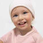 Organik Pamuklu Modal Pembe Bebek Bere