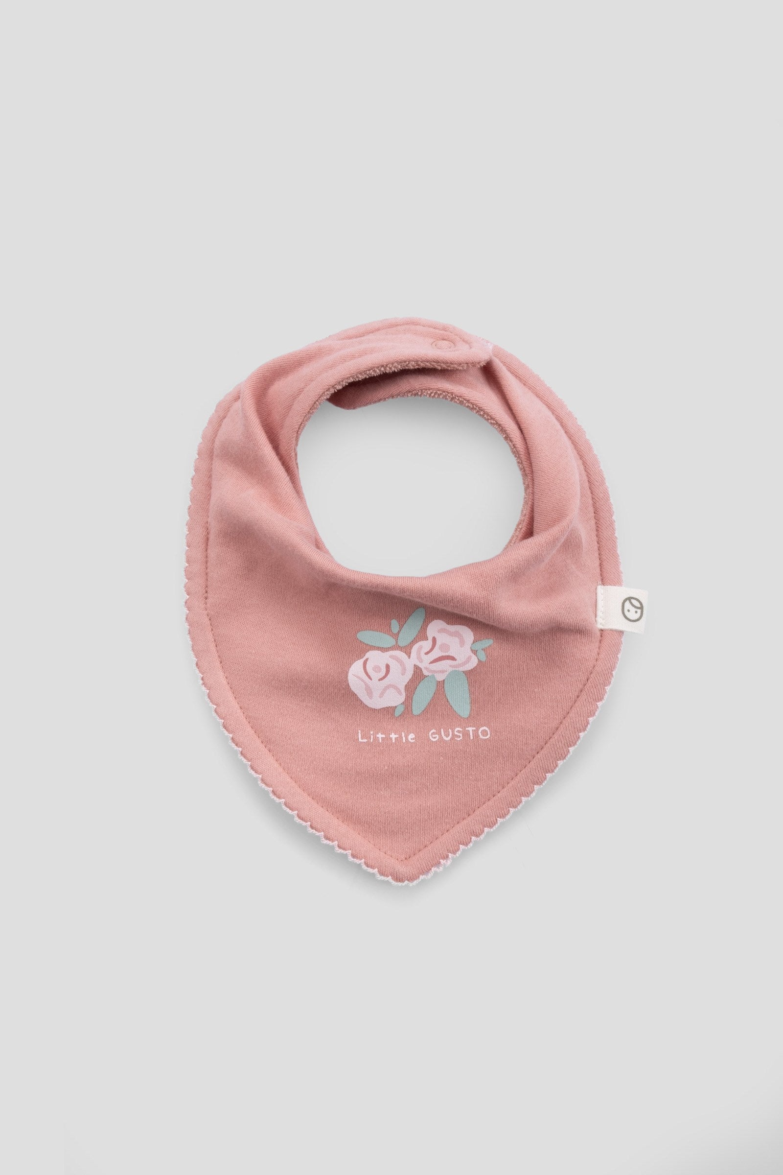 2’li Sıvı Geçirmez Organik Pamuk Bandana Önlük Seti Ekru Little Gusto