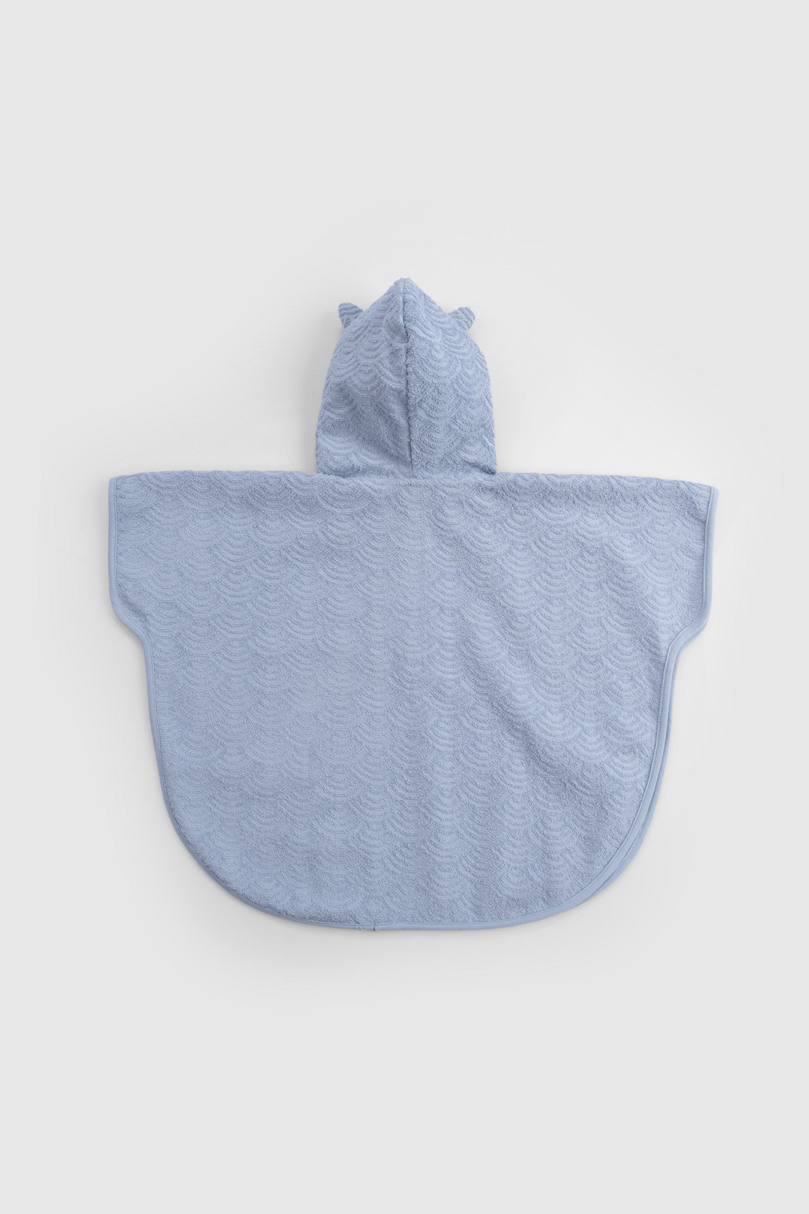 ORGANİK PAMUK MAVİ BAYKUŞ HAVLU PANÇO