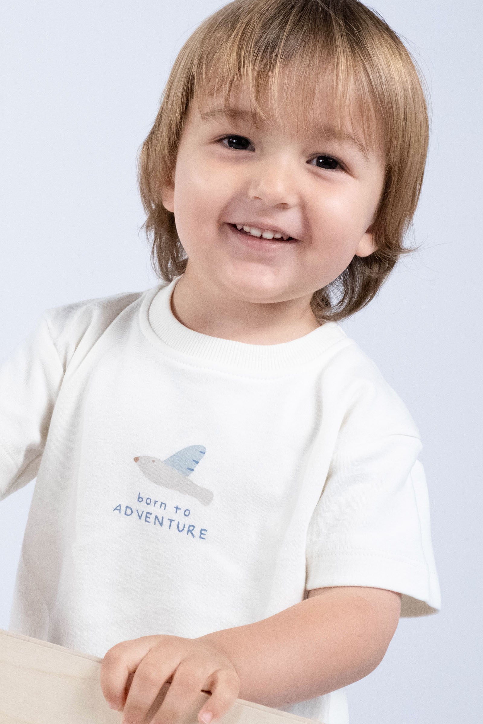 Organik Pamuk Bebek Tişört Adventure Tişört Little Gusto
