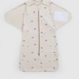 Organik Pamuk Pelerinli Uyku Tulumu Bej 0-6 Ay Little Farm Uyku Tulumu Little Gusto
