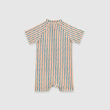 UV Korumalı Bebek Tek Parça Alttan Çıtçıtlı Önü Fermuarlı Mayo Orange Oasis Mayo Sand Mother