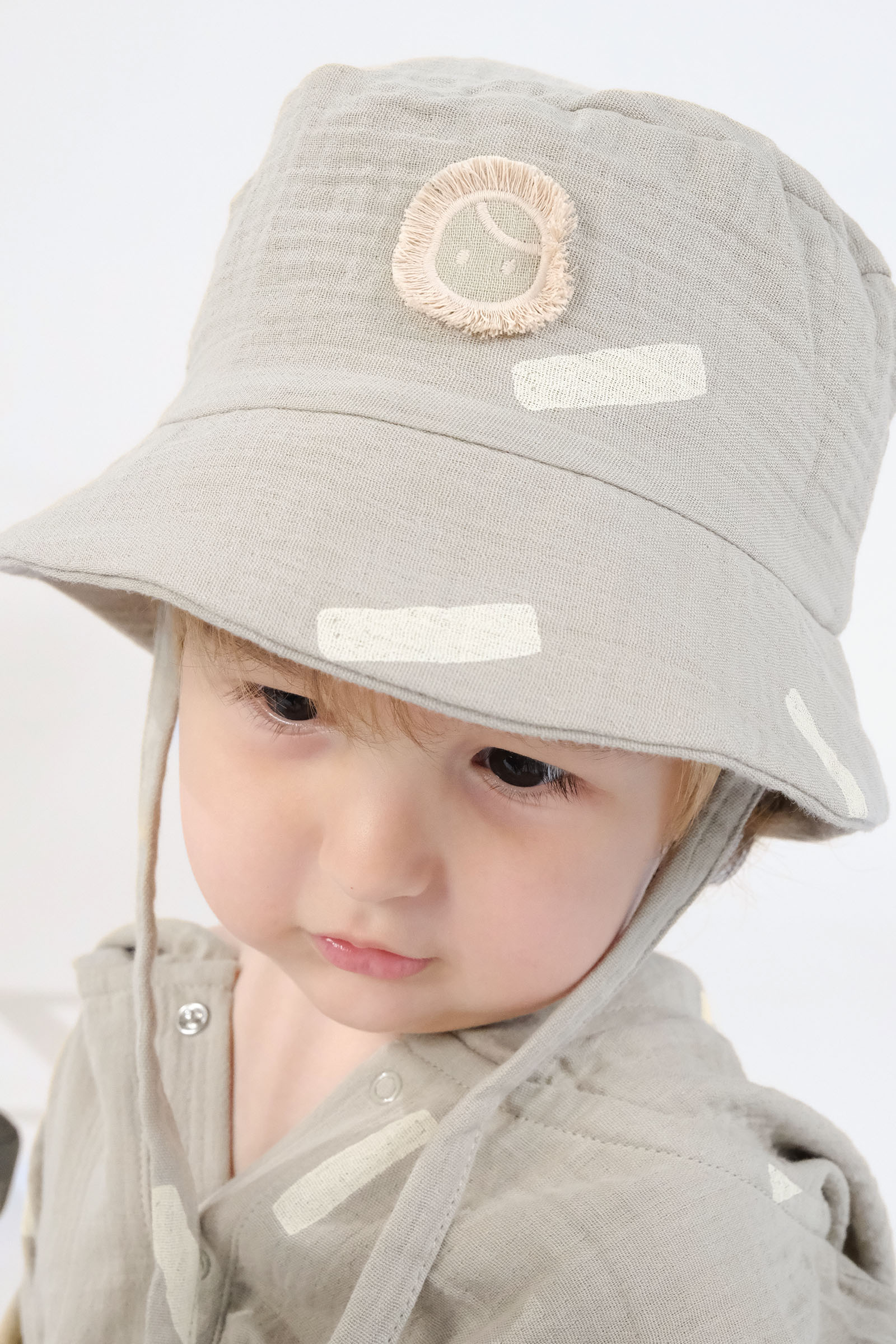 Organik Pamuk Müslin Balıkçı Şapka Yeşil Şapka Little Gusto