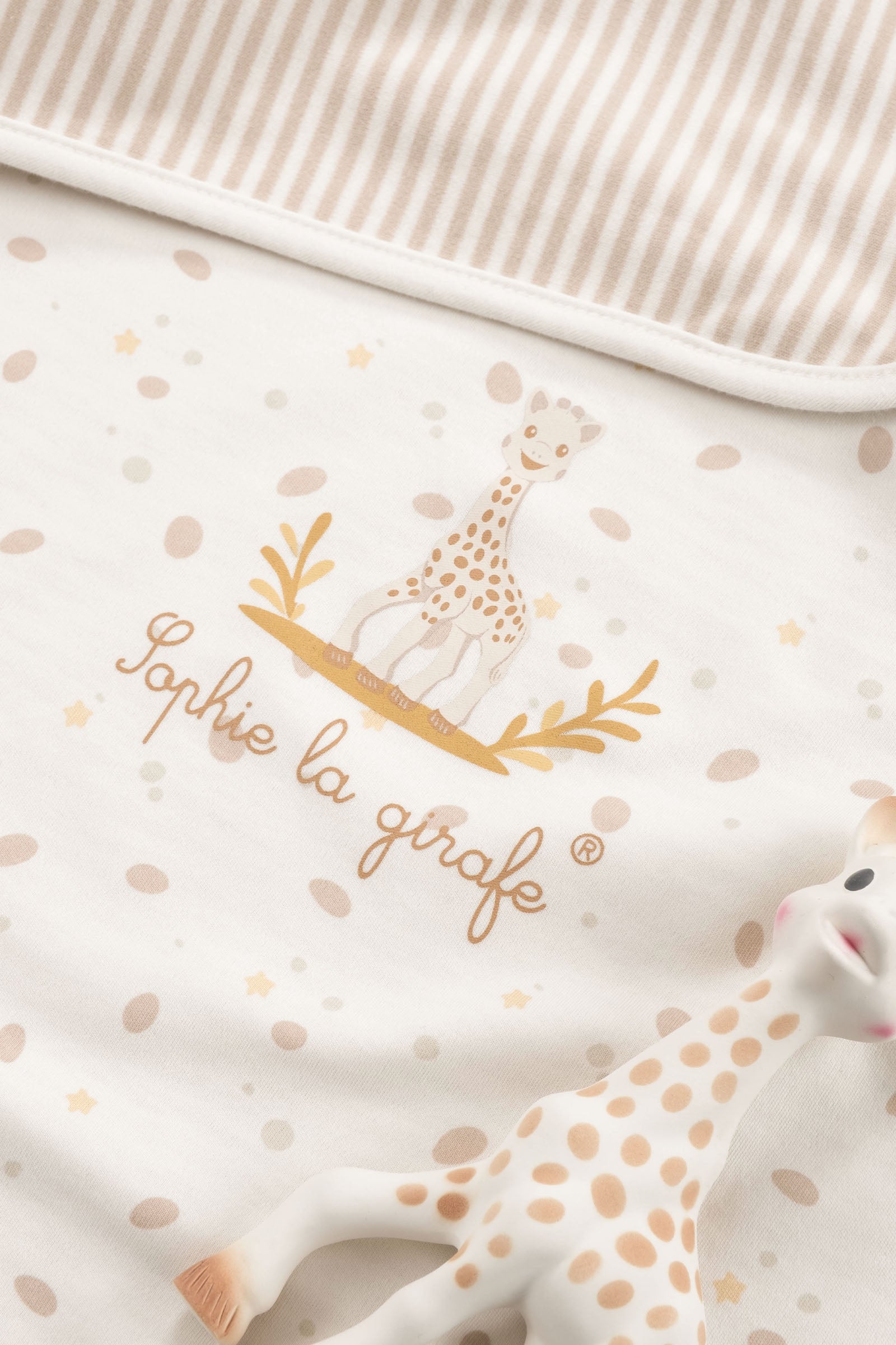Sophie la girafe Organik Pamuk Çift Katlı Bebek Battaniyesi Battaniye Little Gusto