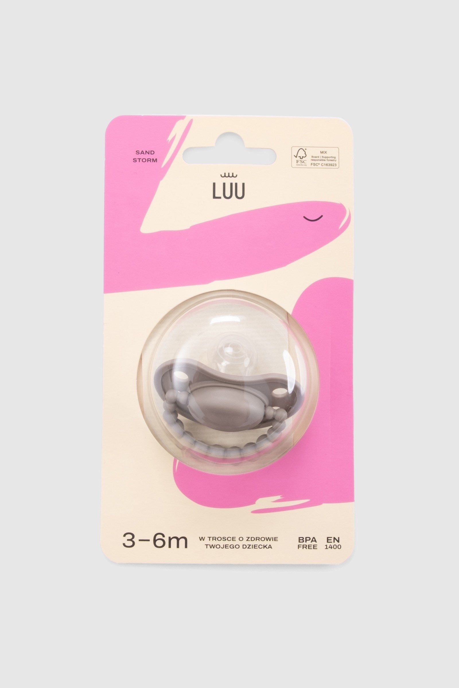 LUU Kids Positioning Ortodontik Medikal Silikon Emzik –  Sand Storm