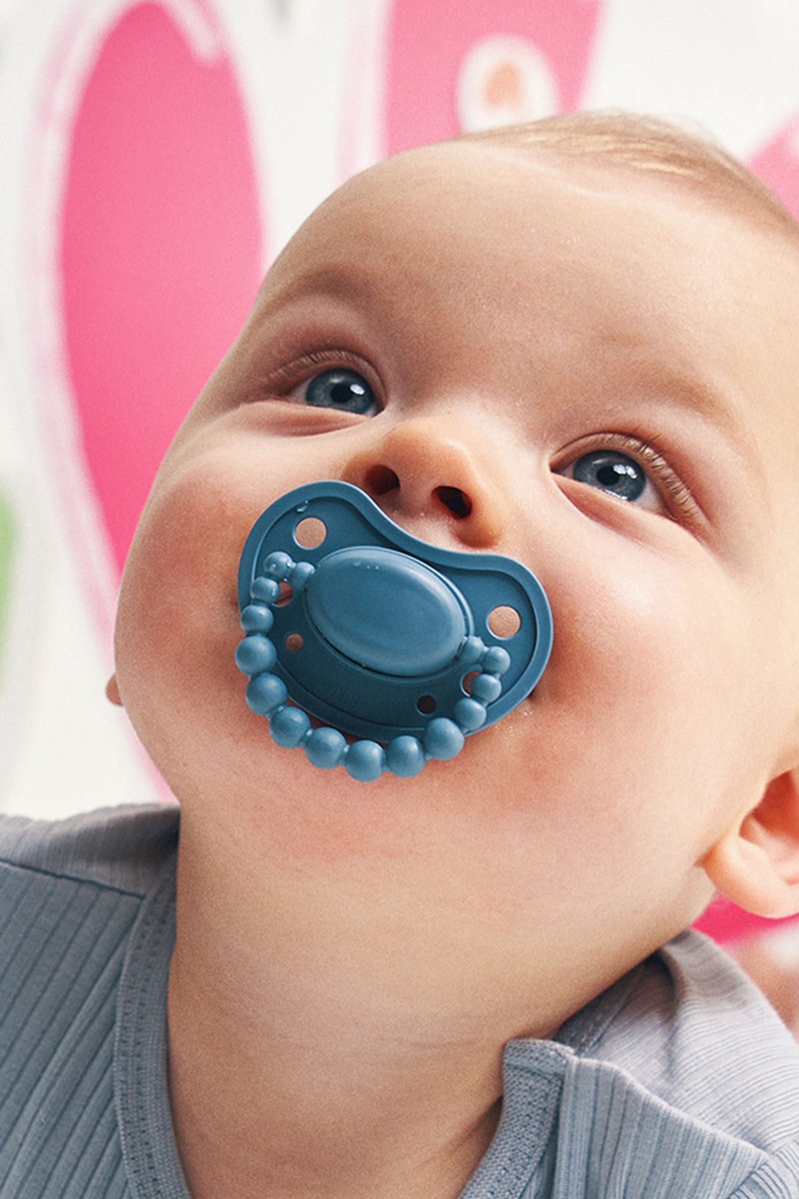 LUU Kids Positioning Ortodontik Medikal Silikon Emzik –  Cloudy Blue