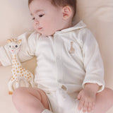 Sophie la girafe Organik Pamuk Bebe Yakalı Ekru Body