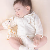 Sophie la girafe Organik Pamuk Bebe Yakalı Ekru Body Zıbın & Body Little Gusto