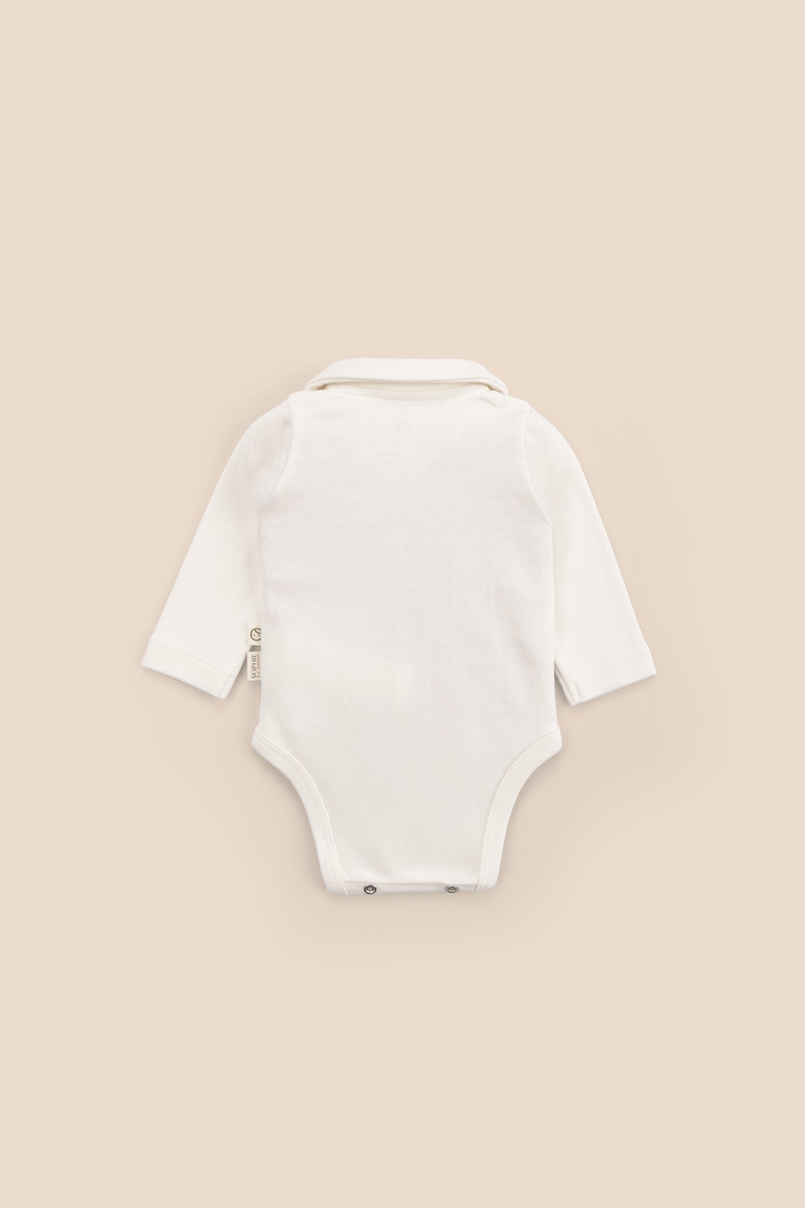 Sophie la girafe Organik Pamuk Bebe Yakalı Ekru Body Zıbın & Body Little Gusto
