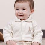 Sophie la girafe Organik Pamuk Bebe Yakalı Ekru Body Zıbın & Body Little Gusto