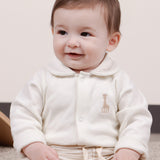Sophie la girafe Organik Pamuk Bebe Yakalı Ekru Body Zıbın & Body Little Gusto