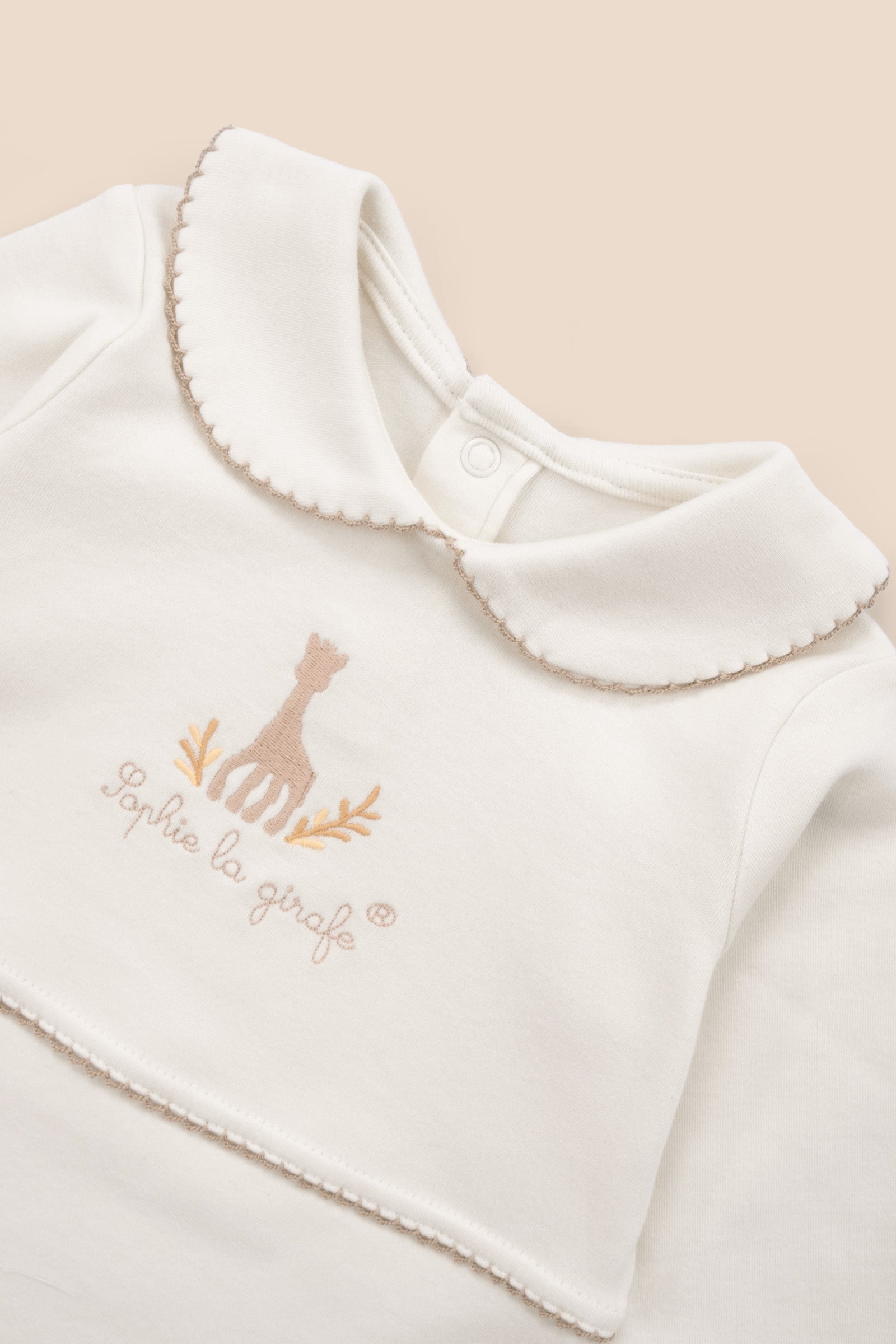 Sophie la girafe Organik Pamuk Bebe Yakalı Tulum Tulum Little Gusto