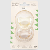 LUU Kids Positioning Ortodontik Medikal Silikon Emzik 2'li Set –  Creamy Lemon & American Cream