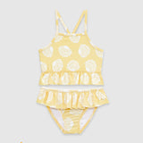 UV Korumalı Fırfırlı Kız Çocuk Bikini Takımı Sunny Shells Sand Mother