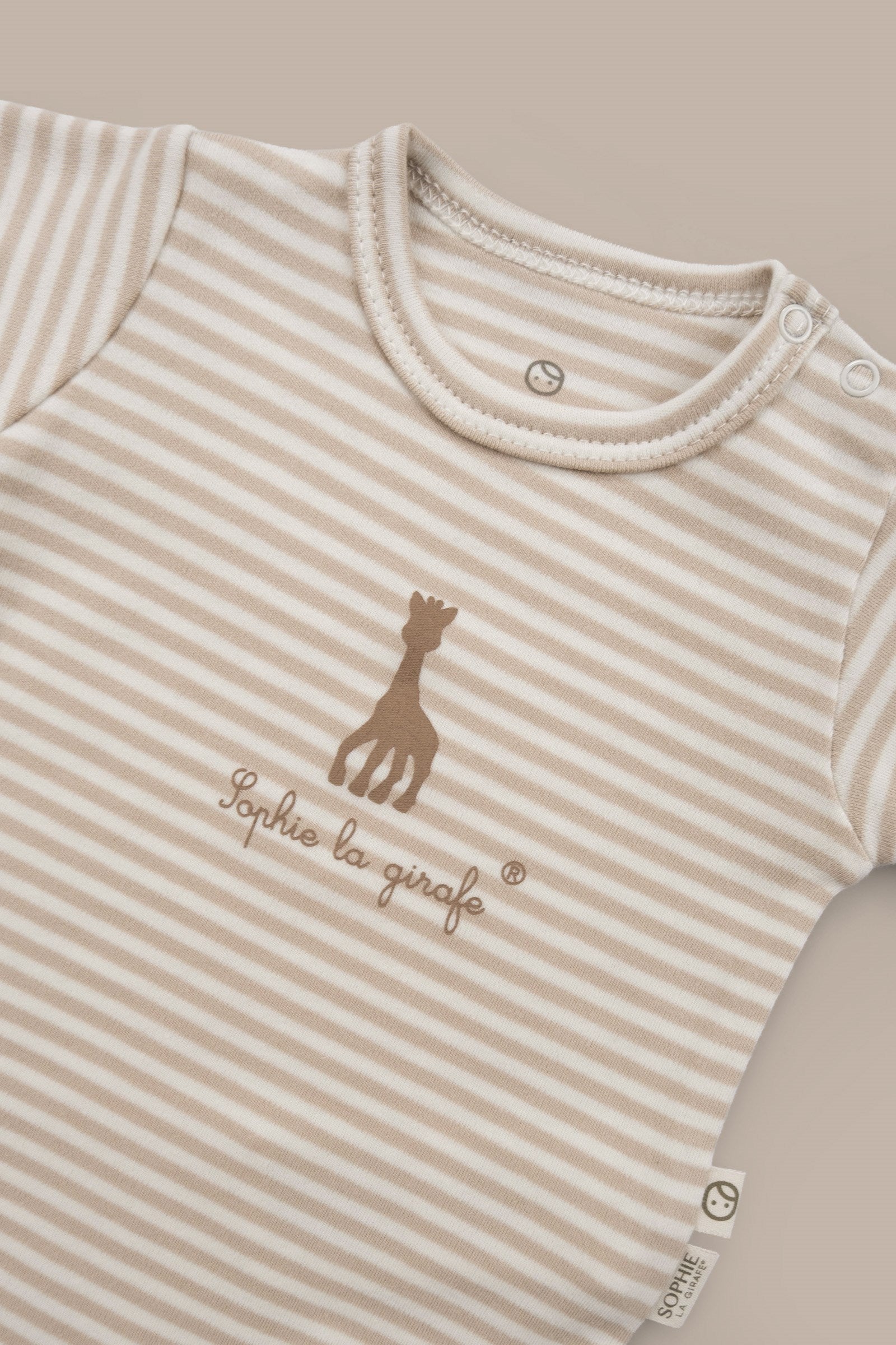 Sophie la girafe 2'li Uzun Kollu Organik Pamuk Zıbın