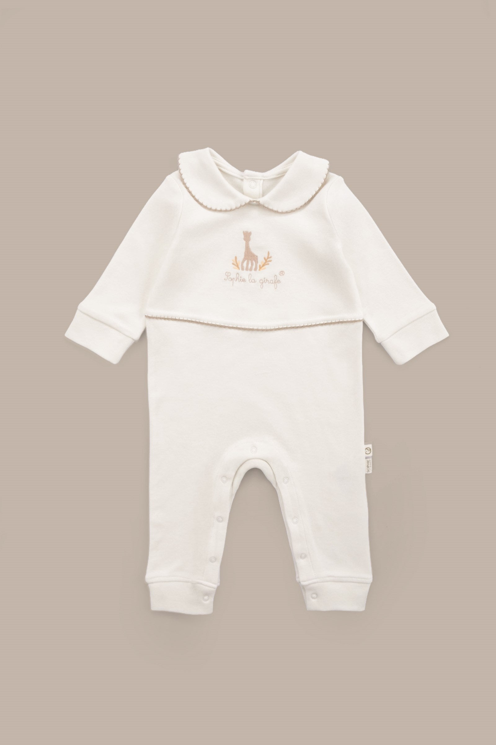 Sophie la girafe Organik Pamuk Bebe Yakalı Tulum