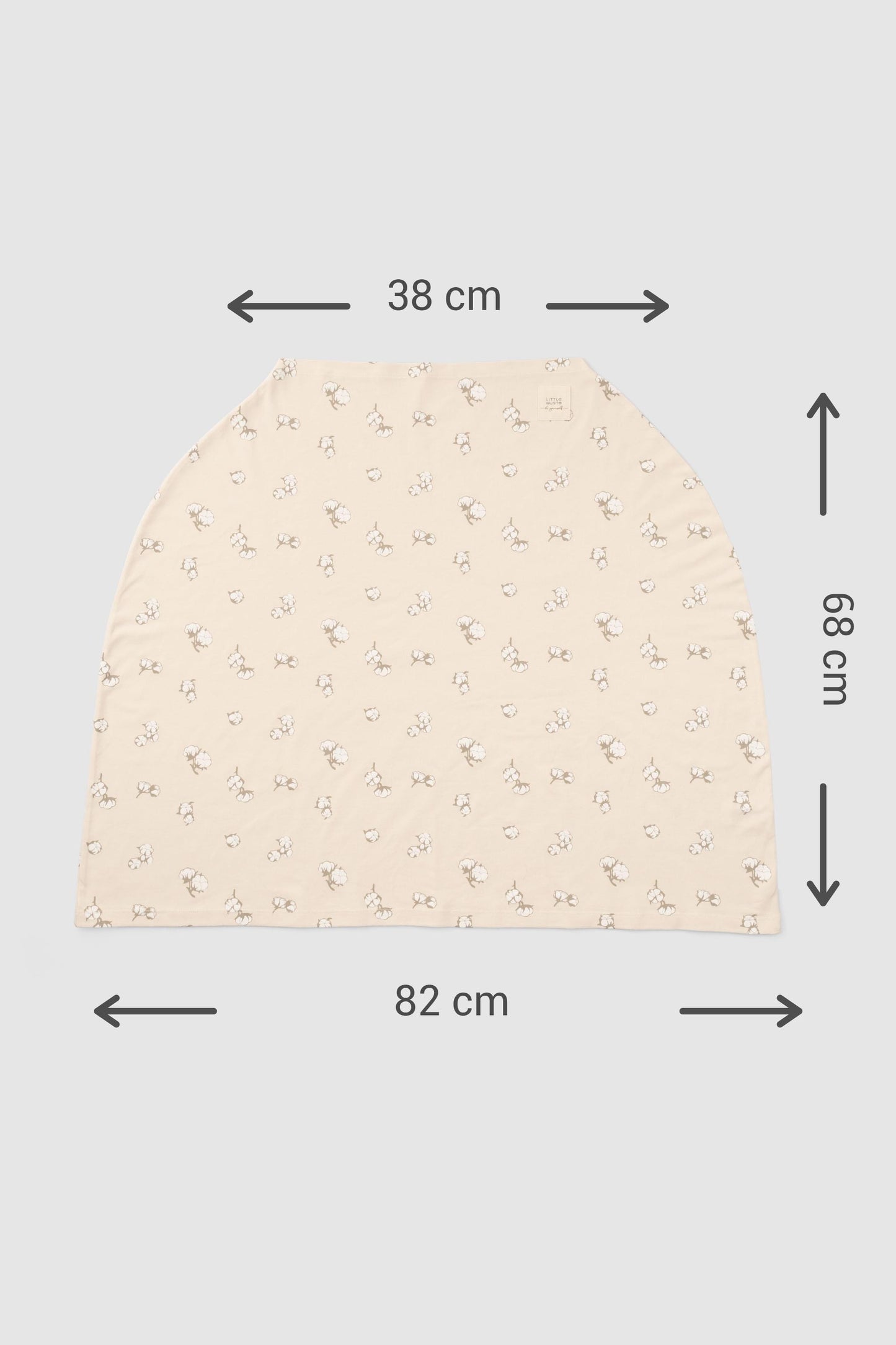 Çantalı Organik Pamuk Emzirme ve Puset Örtüsü Coton Desenli