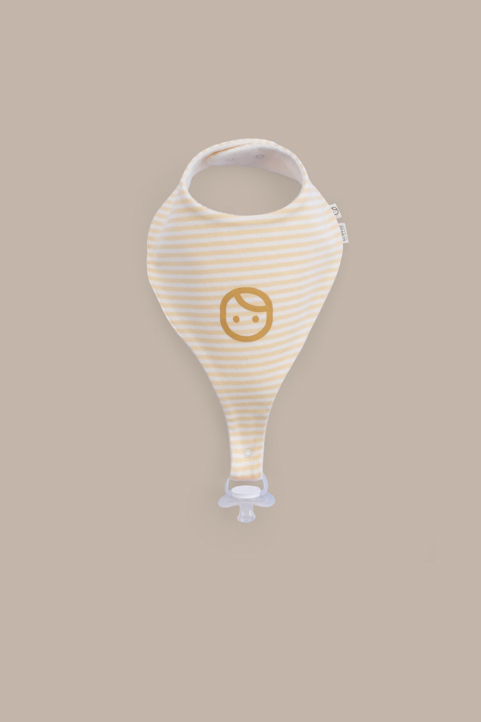 Sophie la girafe 2'li Sıvı Geçirmez Emzik Tutucu Önlük Seti