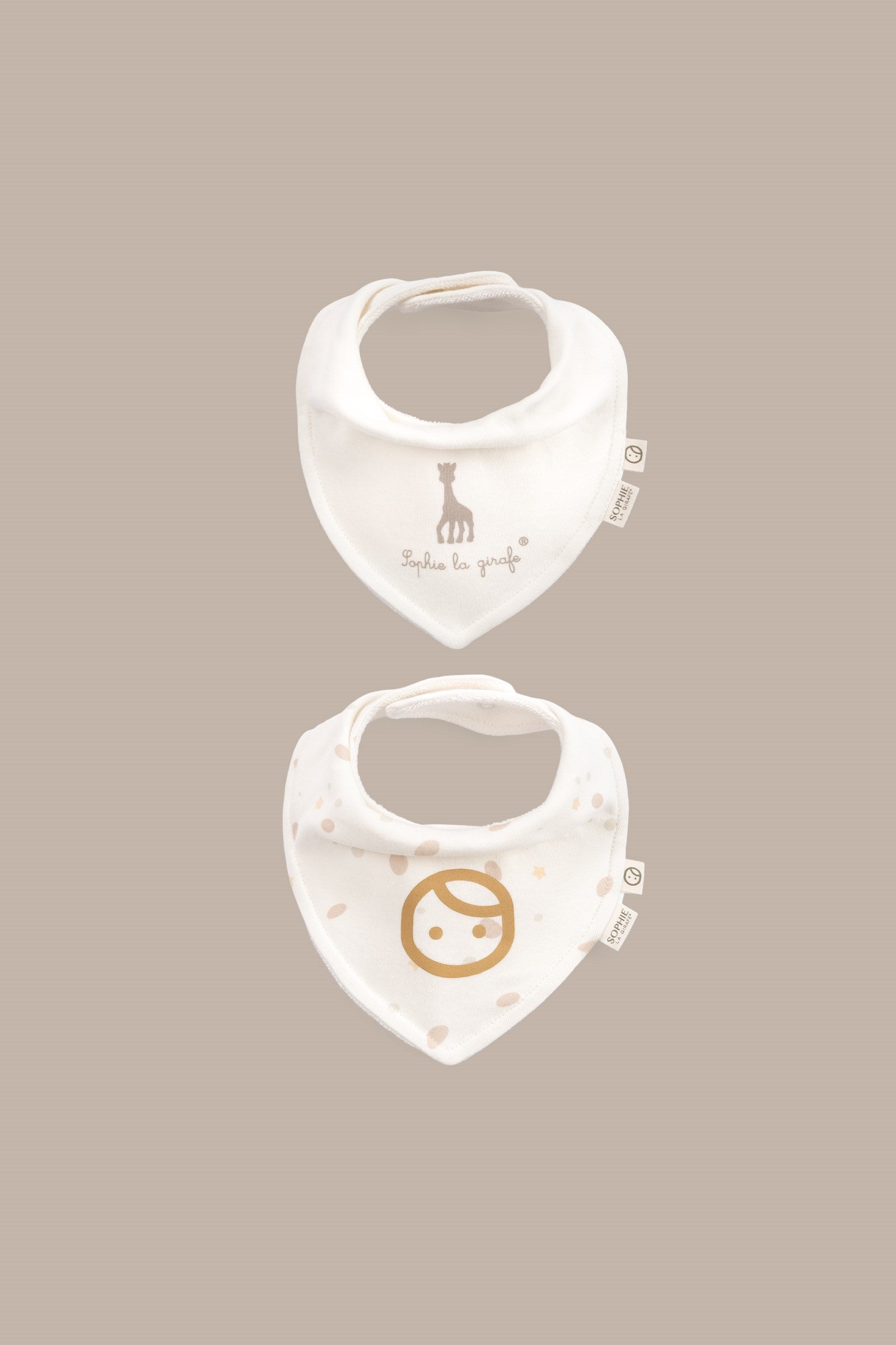 Sophie la girafe 2'li Sıvı Geçirmez Fular Önlük Seti