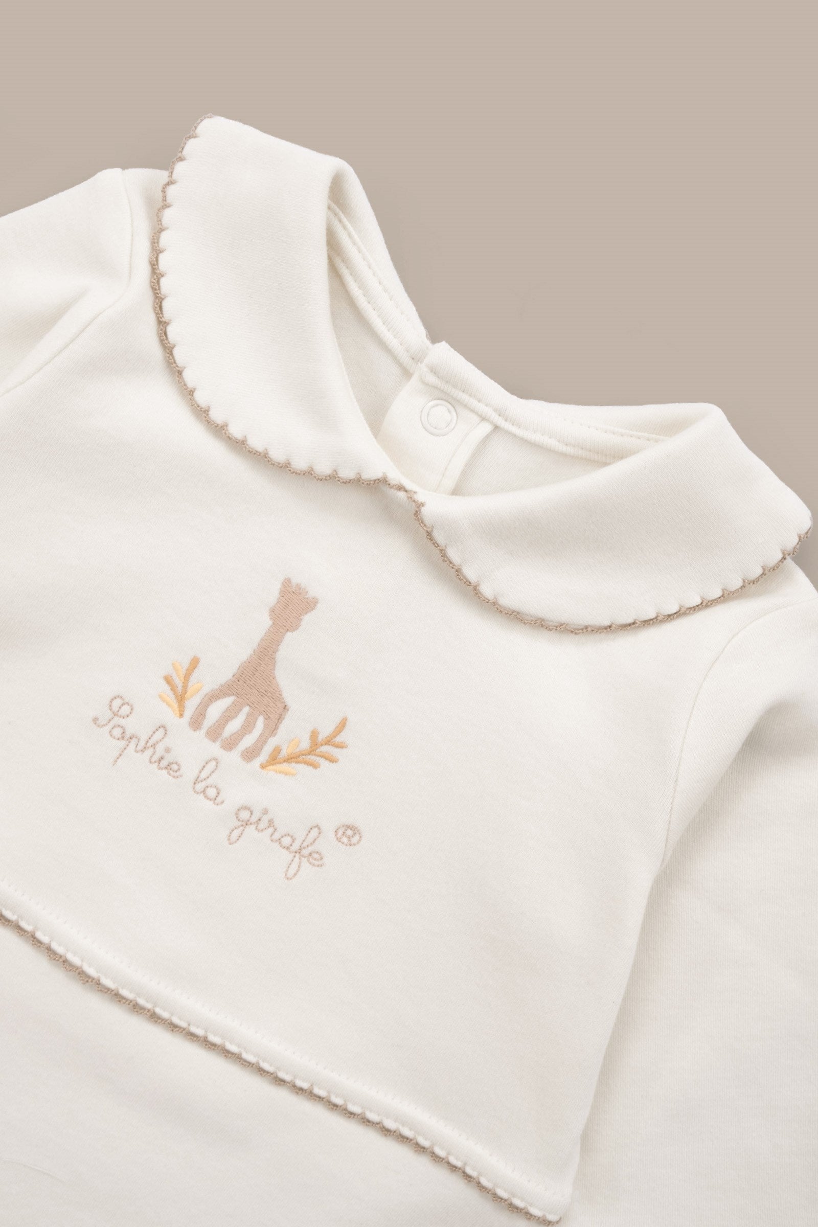 Sophie la girafe Organik Pamuk Bebe Yakalı Tulum