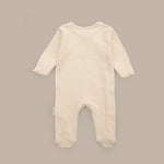 Sophie la girafe 2'li Organik Pamuk Sarı Ekru Tulum Seti