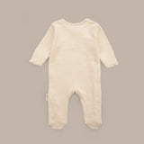 Sophie la girafe 2'li Organik Pamuk Sarı Ekru Tulum Seti