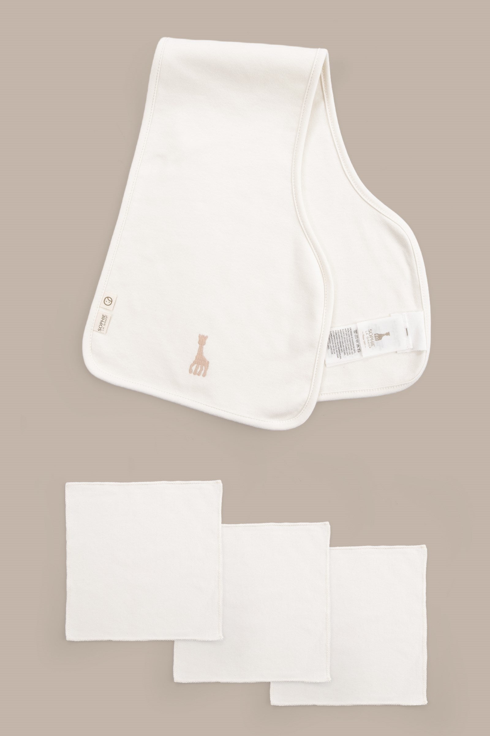 Sophie la girafe Organik Pamuk Omuz ve Ağız Mendil Seti