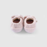 Kapitone Ayıcık Nakışlı Bebek Pembe Patik