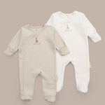 Sophie la girafe 2'li Organik Pamuk Bej Ekru Tulum Seti