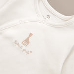 Sophie la girafe 2'li Organik Pamuk Bej Ekru Tulum Seti