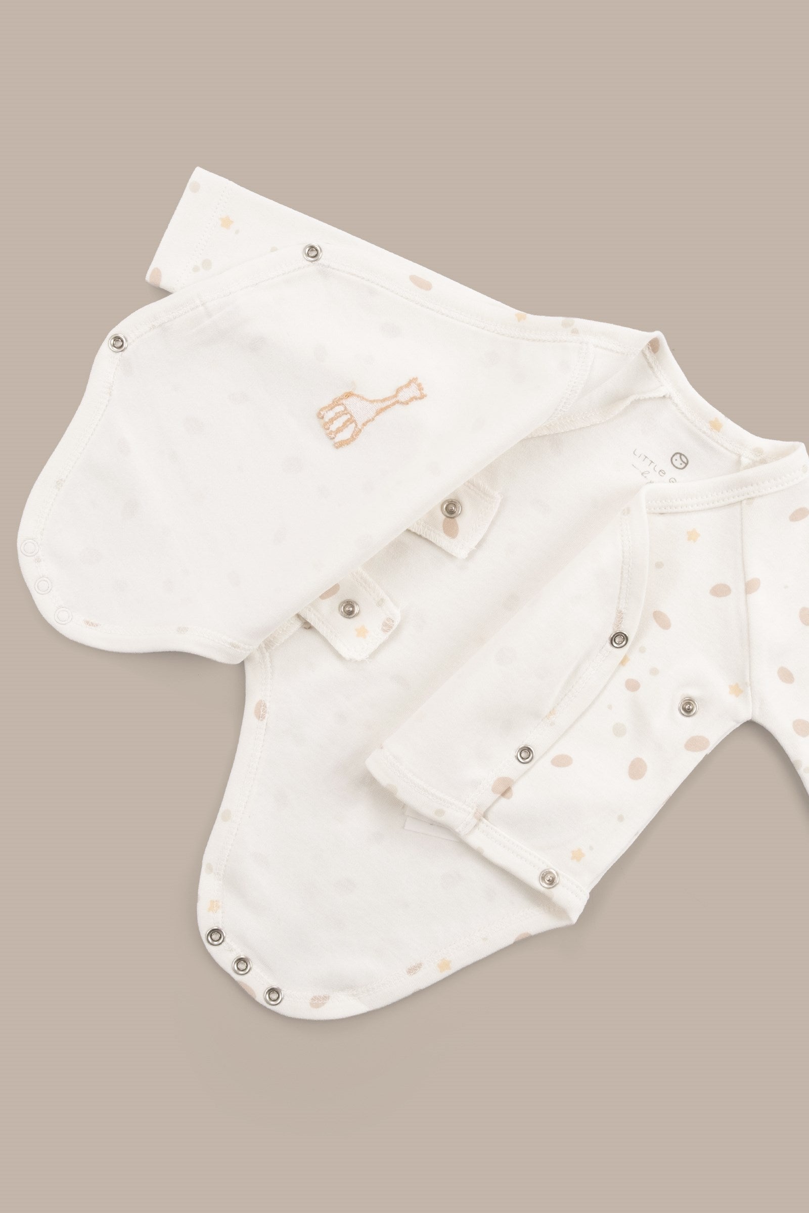 Sophie la girafe Organik Pamuk Uzun Kollu Kruvaze Zıbın