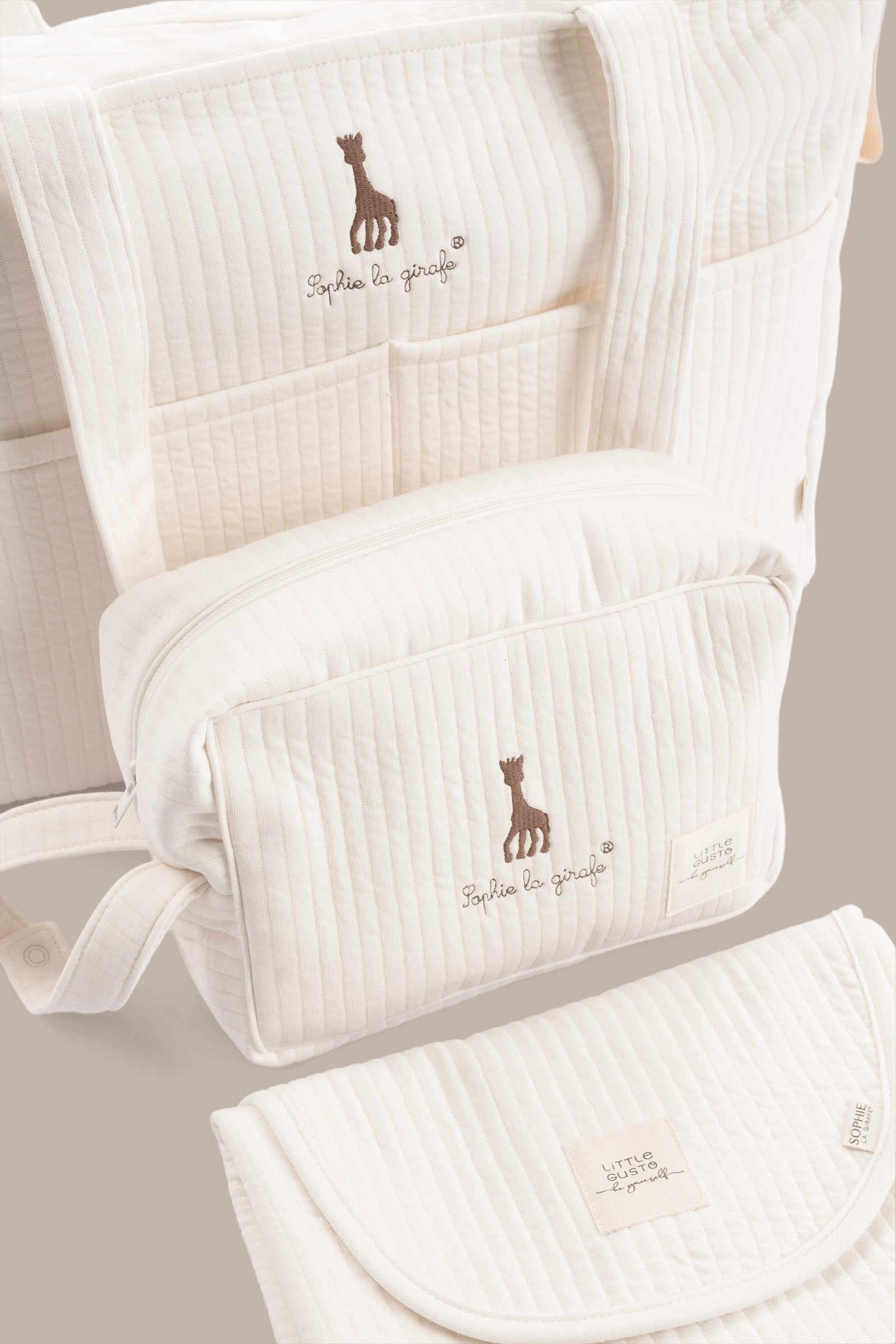 Sophie la girafe 3'lü Anne Bebek Bakım Çantası Seti