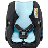 Organik Pamuklu Puset Minderi 0-1 Yaş 2-12 Kg Turkuaz Little Gusto