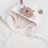 ORGANİK PAMUK EKRU LEOPAR HAVLU PANÇO