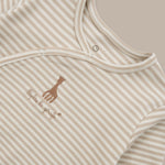 Sophie la girafe 2'li Organik Pamuk Bej Ekru Tulum Seti