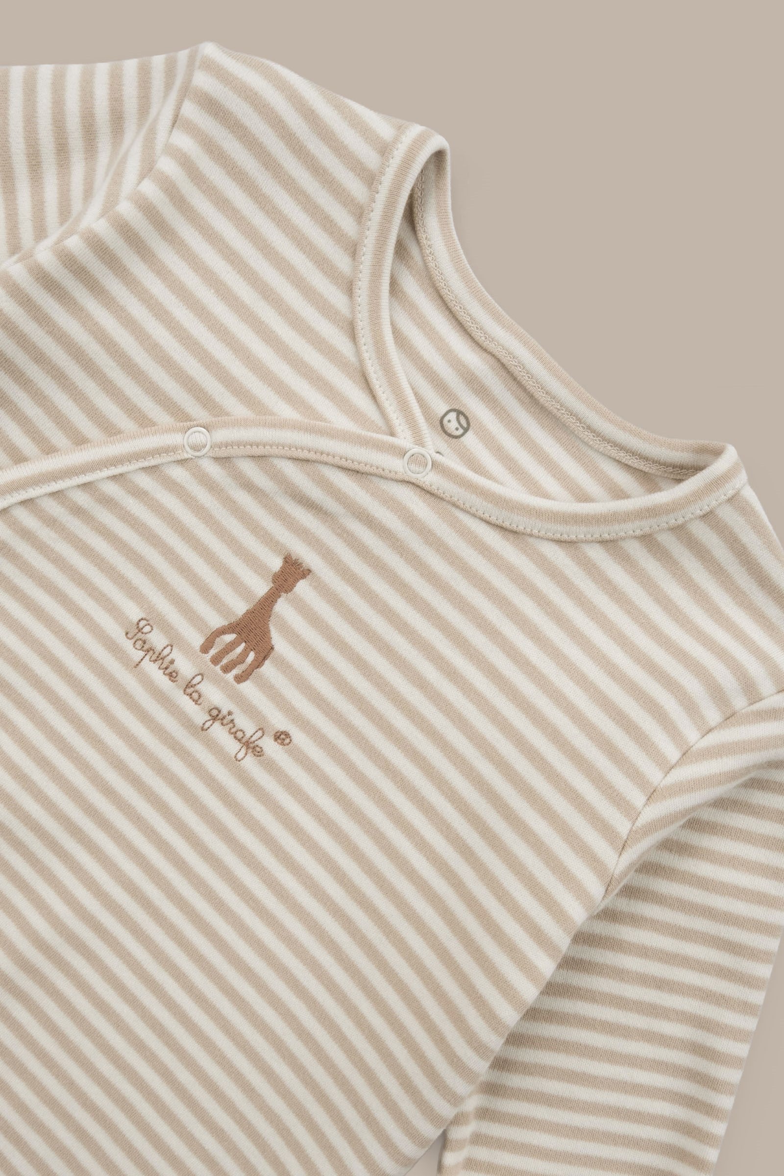 Sophie la girafe 2'li Organik Pamuk Bej Ekru Tulum Seti