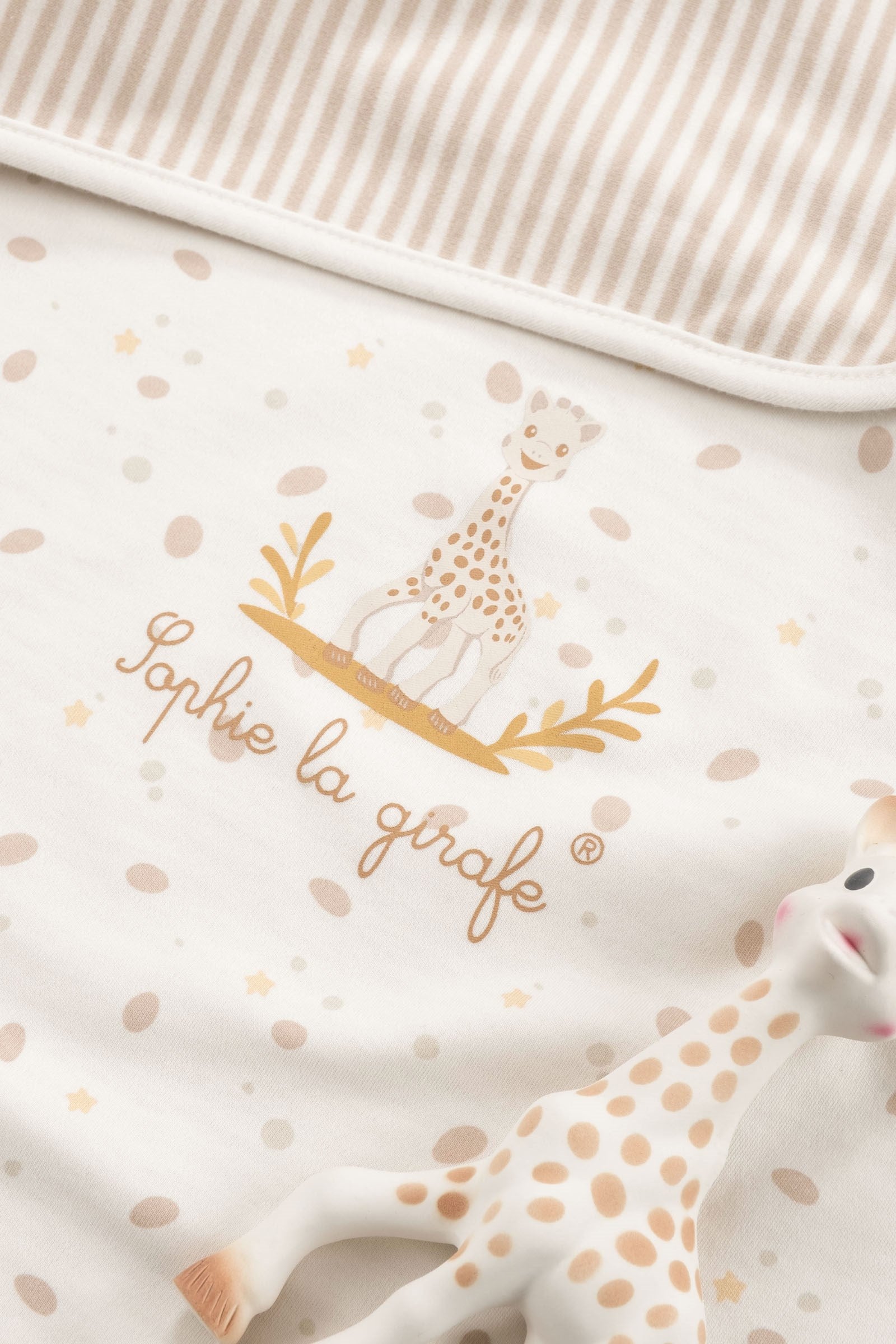 Sophie la girafe Organik Pamuk Çift Katlı Bebek Battaniyesi