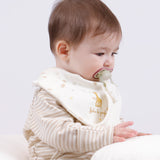 Sophie la girafe 2'li Sıvı Geçirmez Emzik Tutucu Önlük Seti