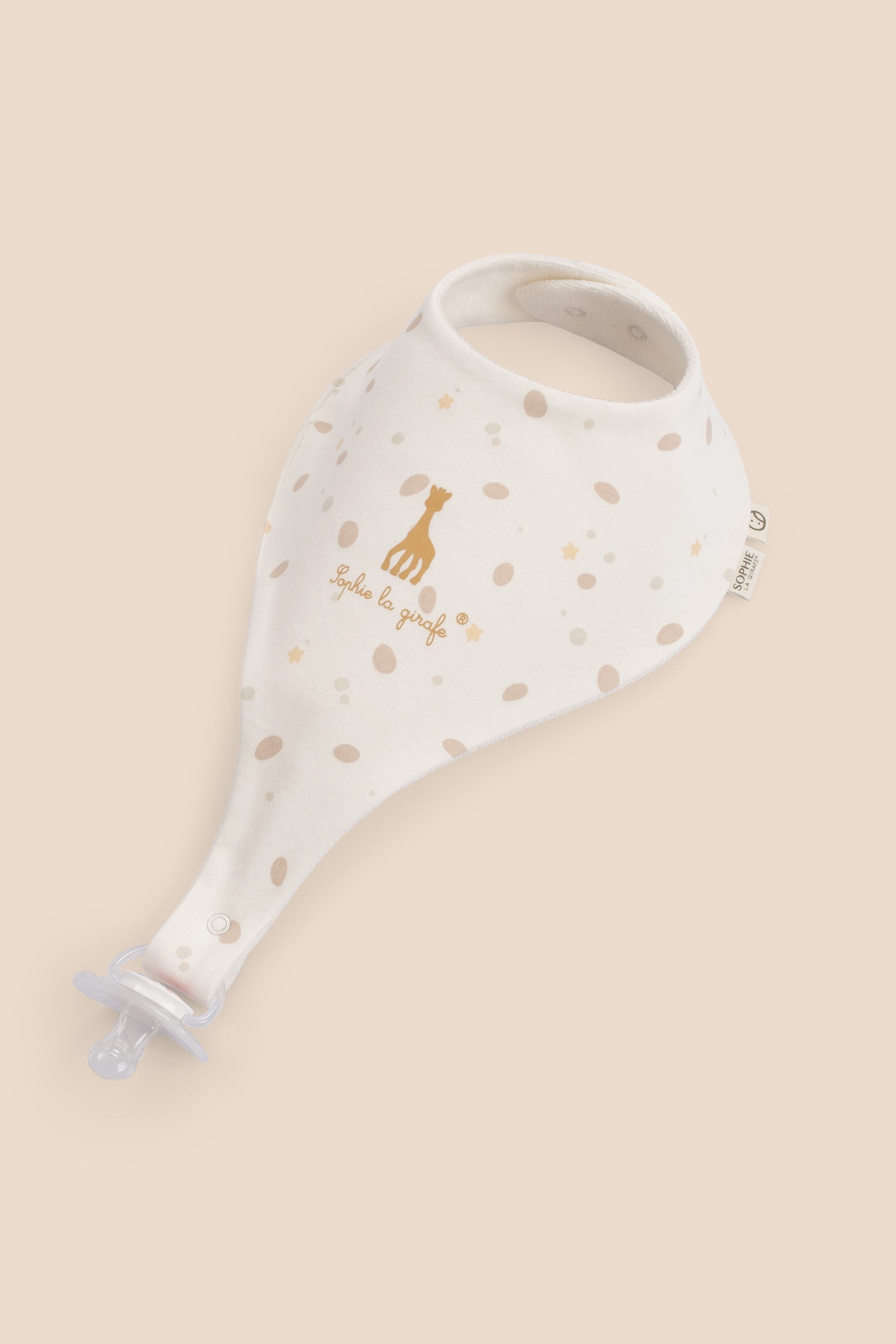 Sophie la girafe 2'li Sıvı Geçirmez Emzik Tutucu Önlük Seti Önlük Little Gusto